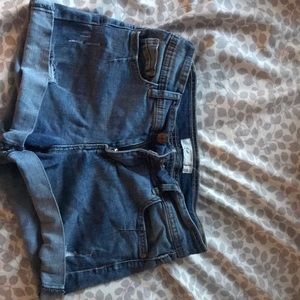High waisted Jean Shorts